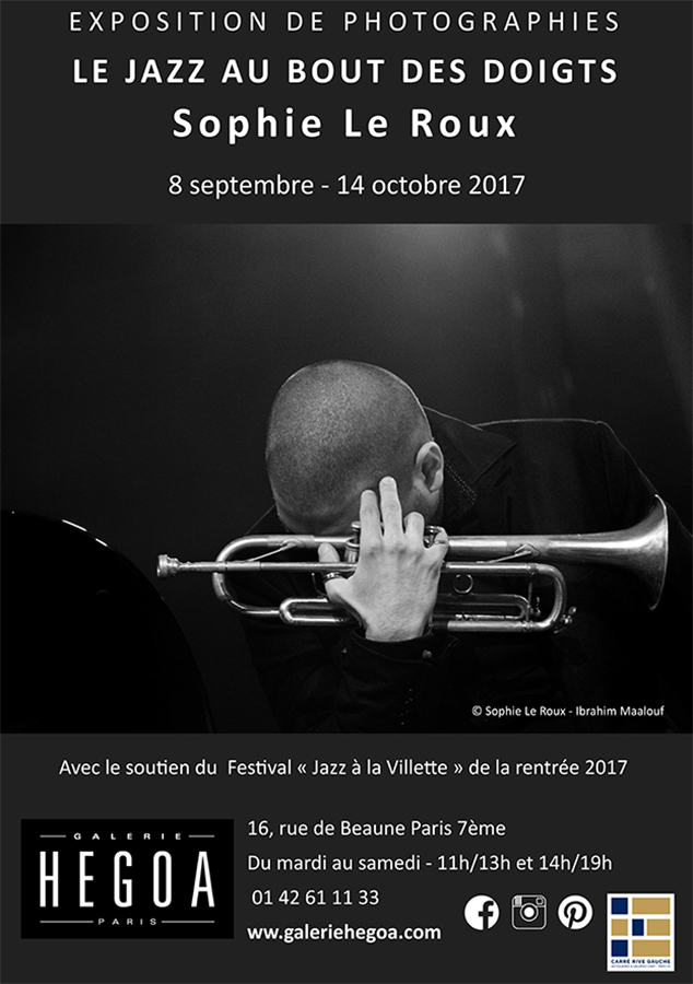 Sophie le Roux - Affiche de l'exposition Le jazz au bout des doigts